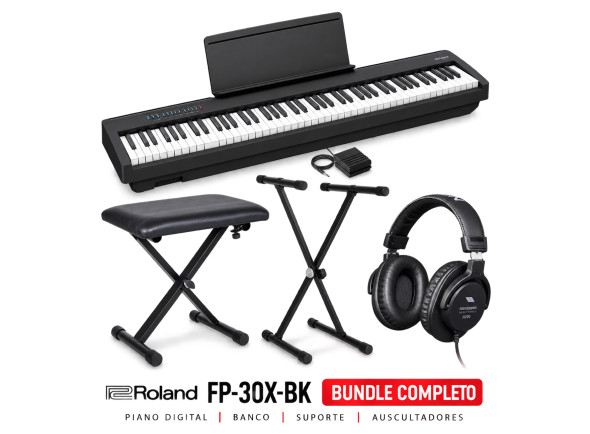 Roland FP-30X-BK Pack Completo Roland FP-30X-BK Pack Completo